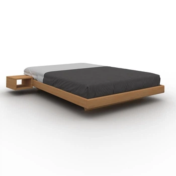 Двуспальная кровать Woodman CARRE карамель 160x200 + две тумбы (WUA-01474-2)