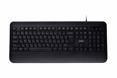 Клавіатура дротова 2E 2E-KS109UB USB-A мембранна чорна