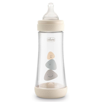Пляшка пластикова 300 мл Chicco PERFECT 5 Бежева 4m+ (8058664122134)