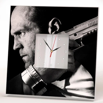 Часы "Актер Джейсон Стейтем. Jason Statham" подарок фанатам кино, украшение интерьера дома, офиса, кафе, бара