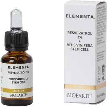 Сыворотка антиоксидантная Bioearth Elementa Antiox Resveratrol 3% + Vitis Vinifera Stem Cell 15 мл (8029182012481)