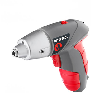 Отвертка аккумуляторная INTERTOOL DT-0301 3.6V, NiCd, кейс+насадки
