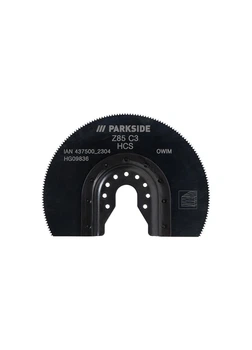Сегментное пильное полотно HCS Z85 C3 черный Parkside