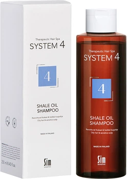 Лечебный шампунь против перхоти System 4 Shale Oil Shampoo №4 Sim Sensitive 250 мл сланцевое масло + салициловая кислота