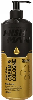Крем-одеколон 2 в 1 Gold One Nishman, 400 мл