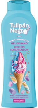 Гель для душа Tulipan Negro Yummy Cream Unicorn Marshmallow, 650 мл