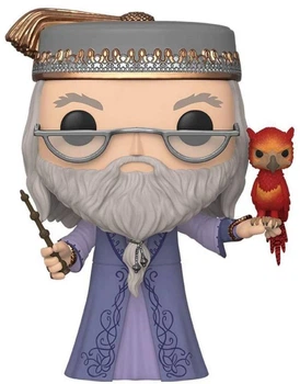 Фигурка Funko POP: Harry Potter - Dumbledore W/Fawkes 10" (889698480383)