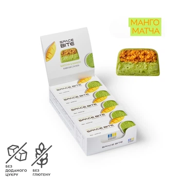 Батончик Space Bite, 10*45 грамм, манго матча SpaceFood 000303083