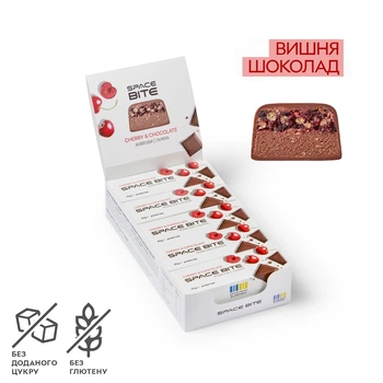 Батончик Space Bite, 10*45 грамм, вишня шоколад SpaceFood 000303090