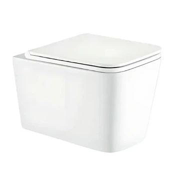 Унітаз підвісний з сидінням Soft Close Slim Duroplast Mixxus Premium Quadro-0302-R 530x360x365mm система змиву Rimless (MP6454)