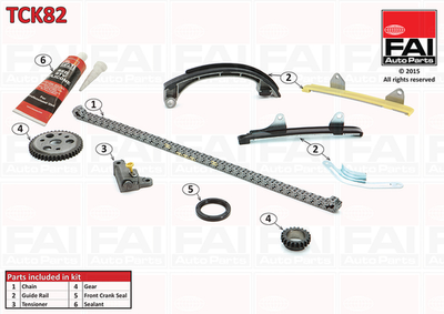 TCK82 FAI Ланцюг ГРМ, комплект FAI Auto Parts (TCK82)
