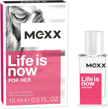 Woda toaletowa damska Mexx Life is Now 15 ml (0737052991436)