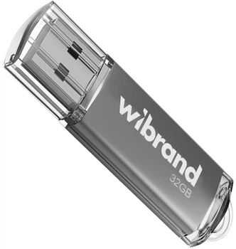 Флеш память USB Wibrand Cougar 32GB USB 2.0 Silver (WI2.0/CU32P1S)