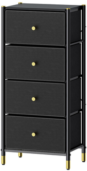 Комод бытовой Luminaria Elegance Black 4B органайзер для хранения вещей и одежды Черный (6951427270085)