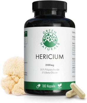 Їжовик гребінчастий 630 мг Green Naturals 180 капсул