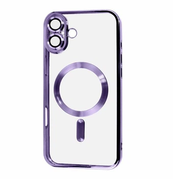 Чохол FIBRA Chrome Case With MagSafe for iPhone 16 Deep Purple