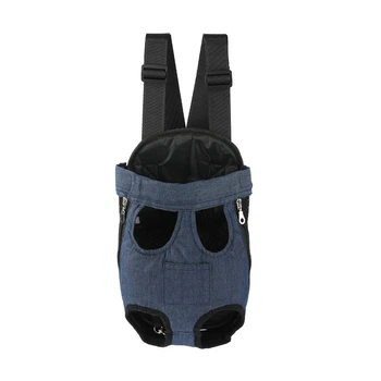 Рюкзак- кенгуру для животных Lesko SY210814 Dark Blue S котов и собак