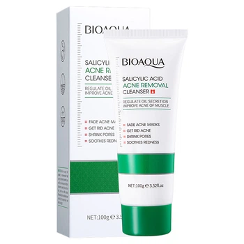 Очищаюча пінка із саліциловою кислотою Bioaqua Salicylic Acid Acne Removal Cleanser, 100 г, (W3-02681)