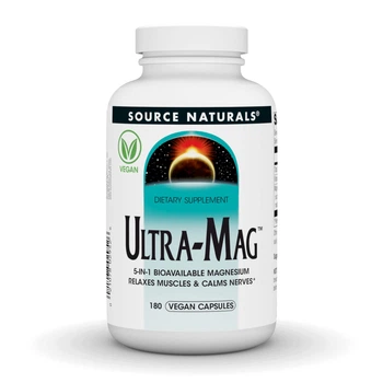 Ultra-Mag - 180 vcaps комплекс магнію для зниження стресу, підтримки нервової системи та нормальної роботи м’язів
