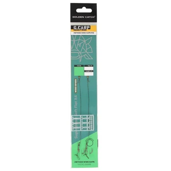 Поводок готовый GC G.Carp Method Wide Gape Ready Rig №4(2шт),4265007