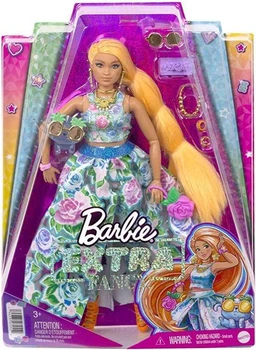 Кукла Barbie Extra шикарная Модница с оранжевыми волосами в платье с цветочным принтом HHN14