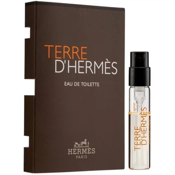 Пробник туалетная вода для мужчин Hermes Terre D'Hermes 2 мл (3346131432905/2000007753013/3346130009597/3346131408597)