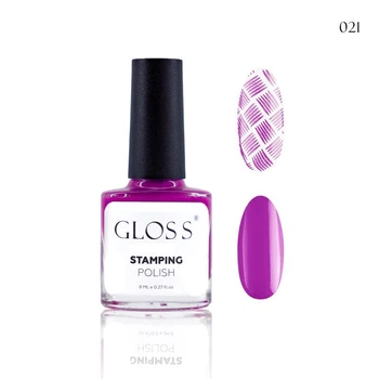 Лак для стемпінгу Gloss Company Stamping polish фуксія 21 8 мл