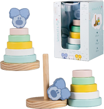 Пірамідка дерев'яна Woezel & Pip Baby Stacking Tower 2009642 (8712051109367)