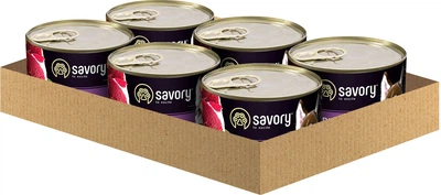 Вологий корм Savory для дорослих собак з яловичиною