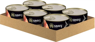 Вологий корм для стерилізованих котів Savory з куркою 200 г