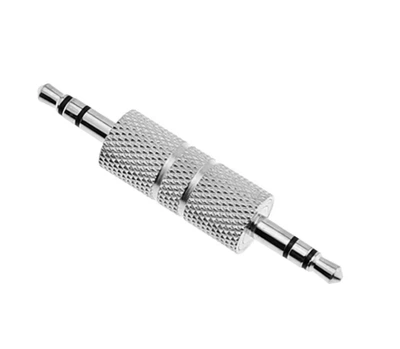Перехідник аудіо Lucom Jack 3.5mm 3pin M/M адаптер стерео AUX Zinc металік(62.09.8444)
