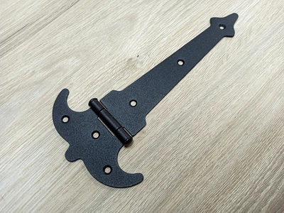 Петля накладная декоративная Стрела R100х160 (Черная)