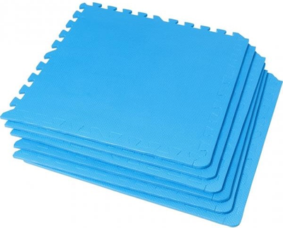 Набір захисних килимків Gorilla Sports 60 x 60 x 1.2 см 6 + 12 шт Blue (4260438733437)