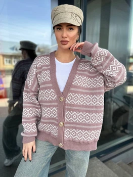 Fashions • Жіночий кардиган на гудзиках Chantelle Fashions 44-56 пудра (408-нс)