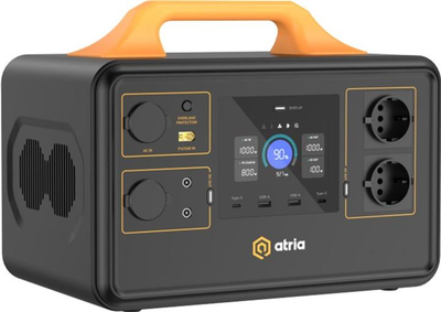 Зарядная станция ATRIA S1000 Pro / 1200 Вт / 1036 Вт-ч / LiFePO4