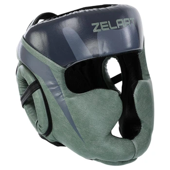 Шлем боксерский с полной защитой Zelart Fight Gear 1197 размер XL Deep Grey-Black