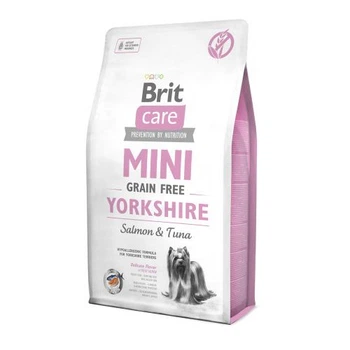 Сухий беззерновий корм для йоркширських тер'єрів Brit Care Mini Yorkshire з лососем та тунцем, 2 кг