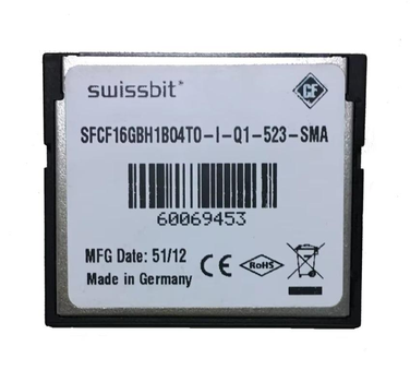 Промышленная карта памяти 128 MB Compact Flash (CF) Industrial SWISSBIT