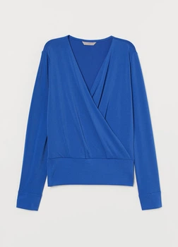 Блуза H&M S Синій (HM-0821060-1-Blue)