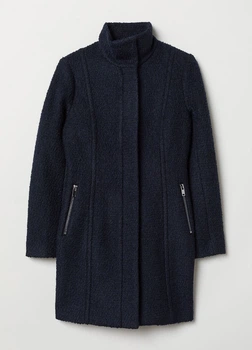 Пальто H&M 34 Синий (HM-0661794-0-Navy-blue)