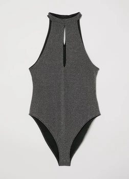 Боди H&M S Серебряный (HM-0650269-7-Silver)