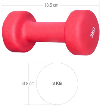 Гантелі Gorilla Sports гімнастичні 2 x 3 кг (4260200841339)