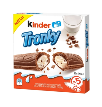 Батончики Kinder Tronky 5 s 90 г