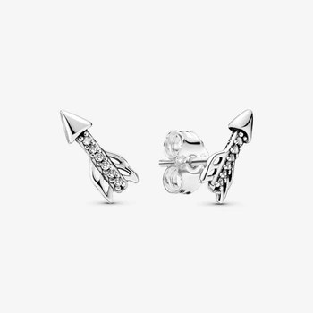 Серебряные серьги "Сияющие стрелы" 297828CZ1