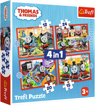 Puzzle Trefl Odjazdowy Tomek 4 w 1 (5900511346190)