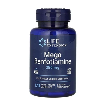 Мега Бенфотиамин Life Extension Mega Benfotiamine 250мг 120 вег. капсул