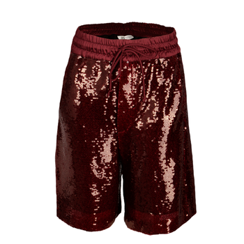 Женские шорты женские ZARA Бордовый M 251024-126799
