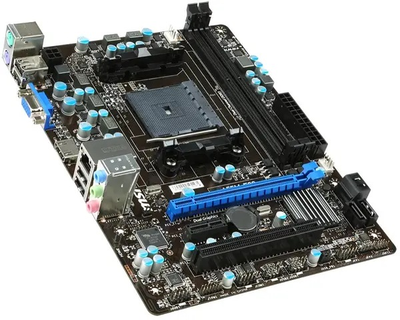Материнская плата sFM2, MSI FM2-A55M-E33 (2xDDR3, AMD A55, PCI-Ex16x1, VGA, HDMI, microATX) Б/У