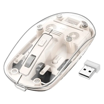 Беспроводная мышь Hoco GM29 Mysterious dual-mode (2.4G+ Bluetooth) silent White