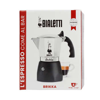 Гейзерна кавоварка Bialetti New Brikka на 4 чашки (0007314)